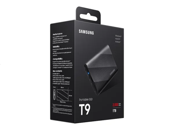 Samsung Portable SSD T9 USB 3.2 Gen 2x2 - Gambar 2