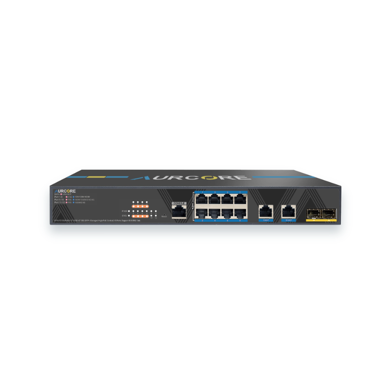 Aurcore AES2001P Network Switch 8GE (AP), 2GE, 2SFP, PoE/PoE+