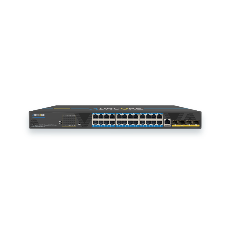 Aurcore AES4001P Network Switch 24GE, 4 SFP+, PoE/PoE+