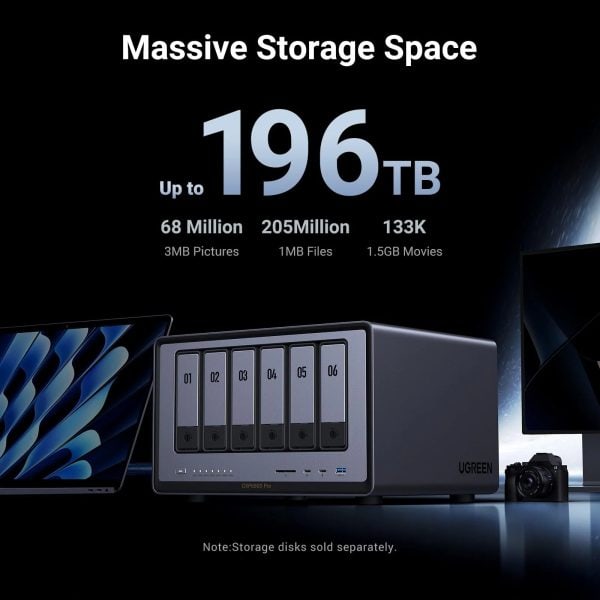 UGREEN NASync DXP6800Pro NAS 6-Bay - Gambar 4